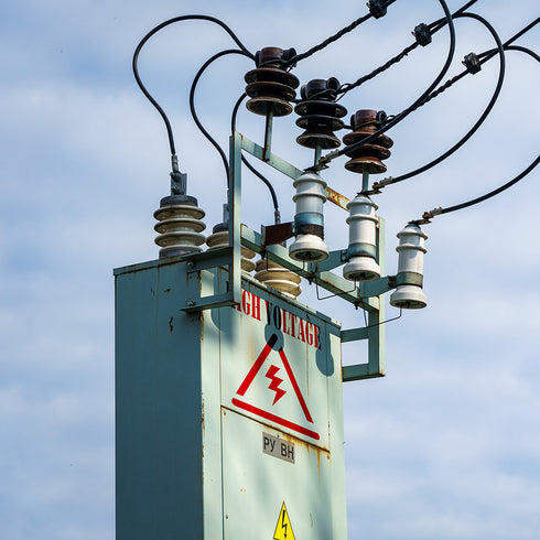 High Voltage Safety Symbol Stencil